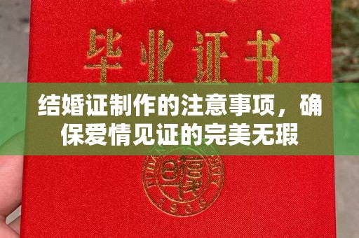 碑林结婚证制作的注意事项，确保爱情见证的完美无瑕
