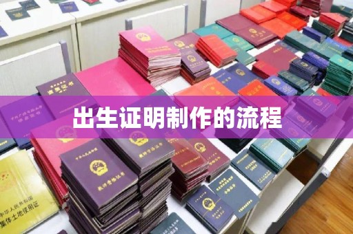蕉城出生证明制作的流程