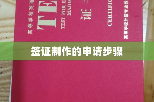 金塘签证制作的申请步骤